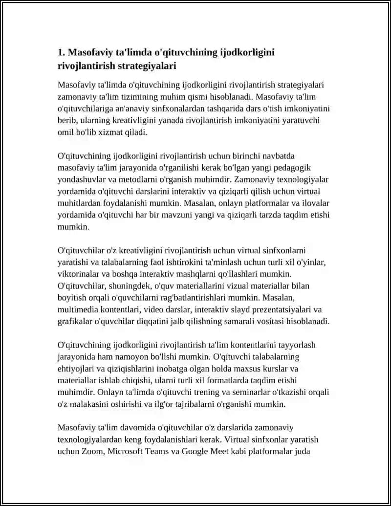 ARALIQTAN OQITIW HÁM BUNDA OQITIWSHINIŃ KREATIVLIGI 4