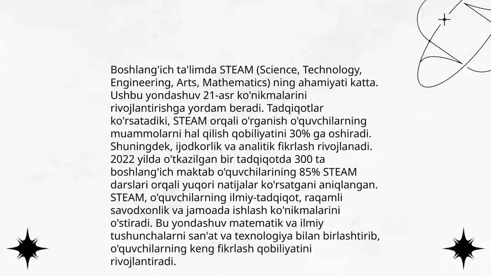 STEAM ta’lim texnologiyasini boshlang’ich ta’limda qo’llashning me’yoriy-uslubiy asoslari 4