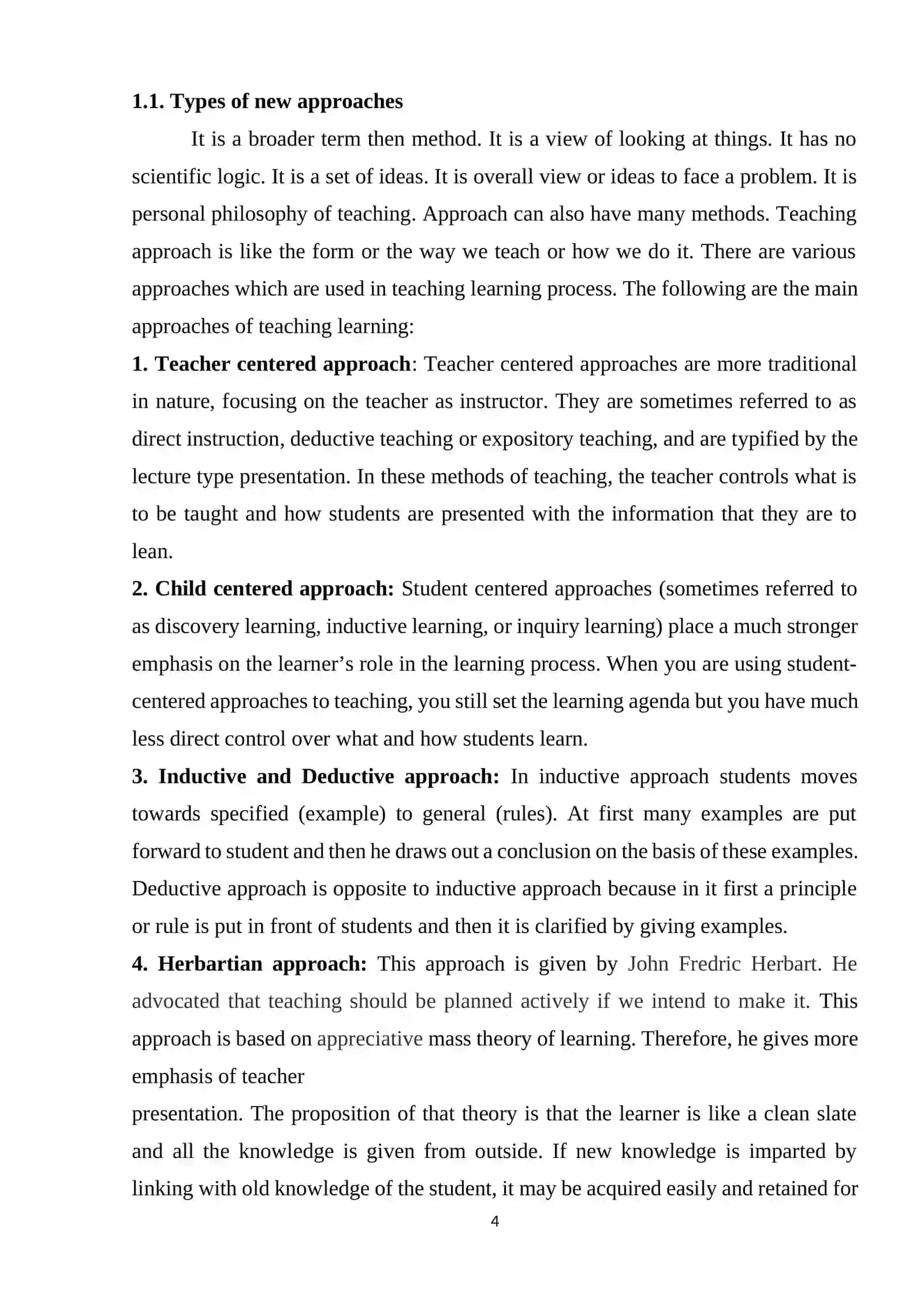 Course Work: Modern Approaches and Methods in Teaching English 4