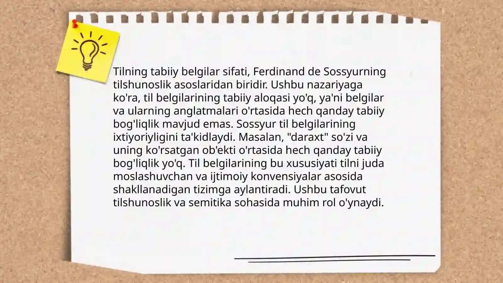 Tilning belgi sifatidagi tasnifi 4