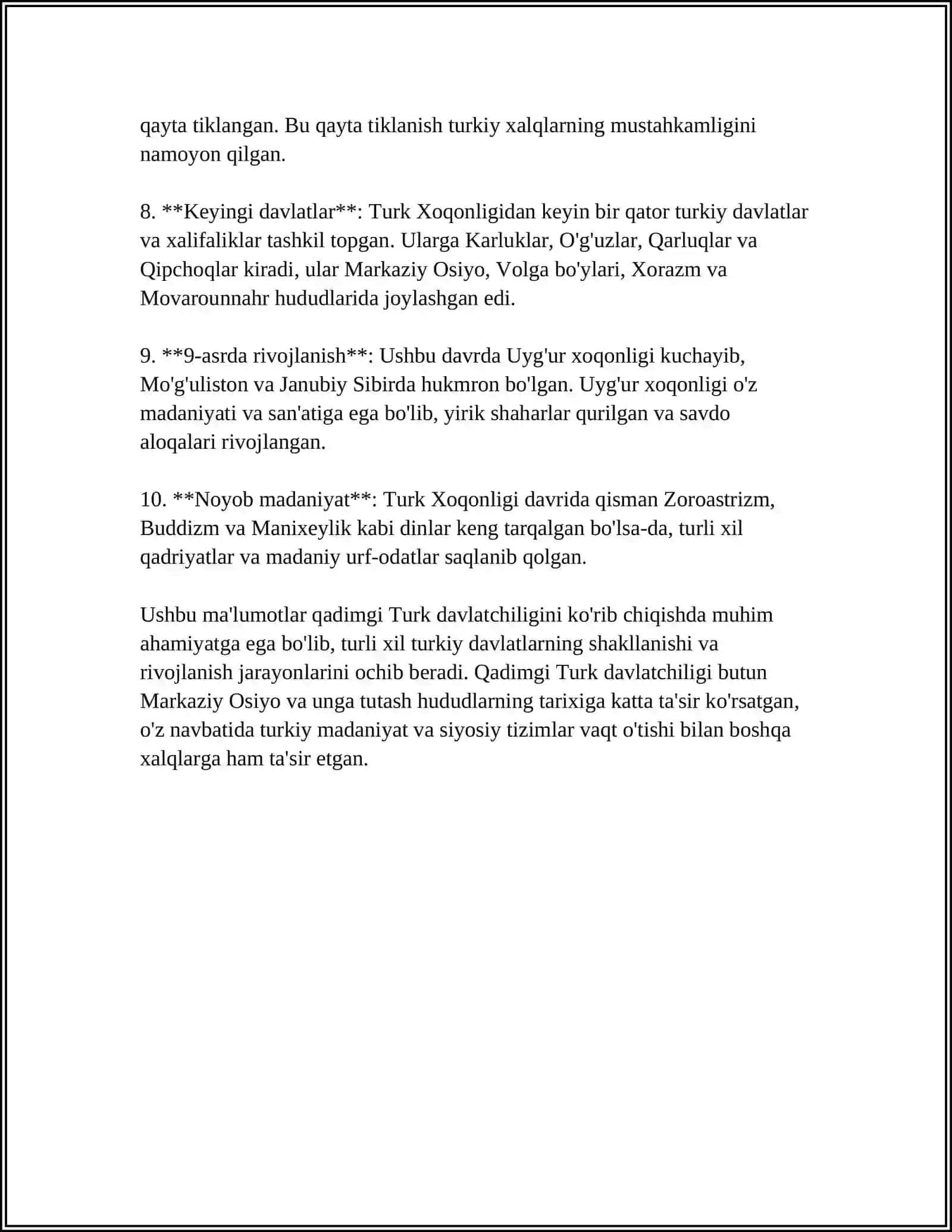 O'ZBEKISTON DAVLATCHILIGINING TARIXIY BOSQICHLARI 4