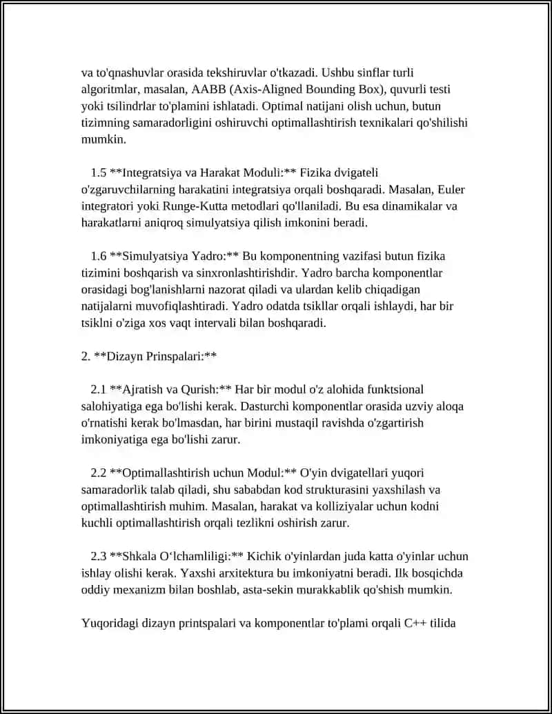 C++ TILIDA OʻYIN (GAME DEVELOPMENT) UCHUN ODDIY FIZIKA DVIGATEL YARATISH 4