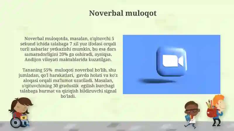 Muloqot haqida tushuncha.Pedagogik faoliyat muloqot 4