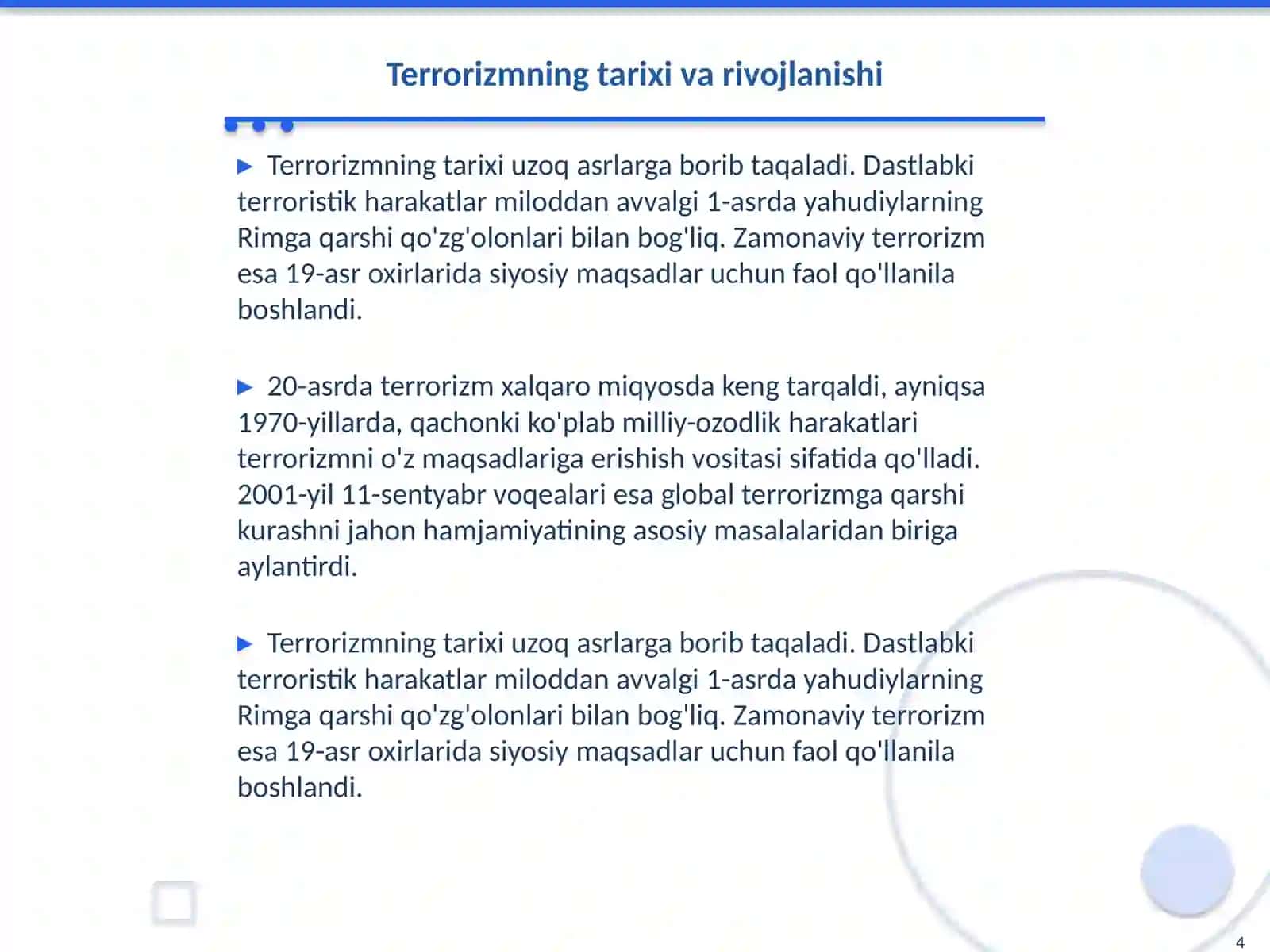 Terrorizm ekstrenizm va norkotrafikka qarshi kurash 4