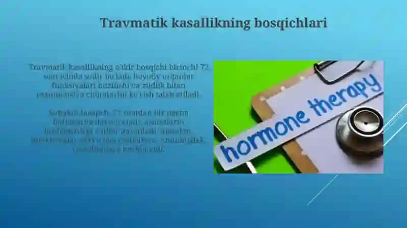 Travmatik kasallik ta'rifi va bosqichlari 4