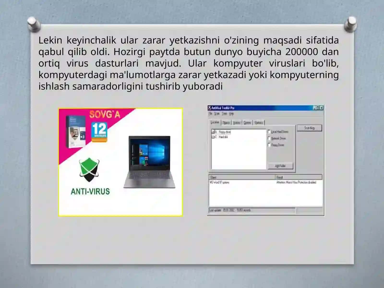 Antivirus dasturiy vositalar bilan ishlash 4