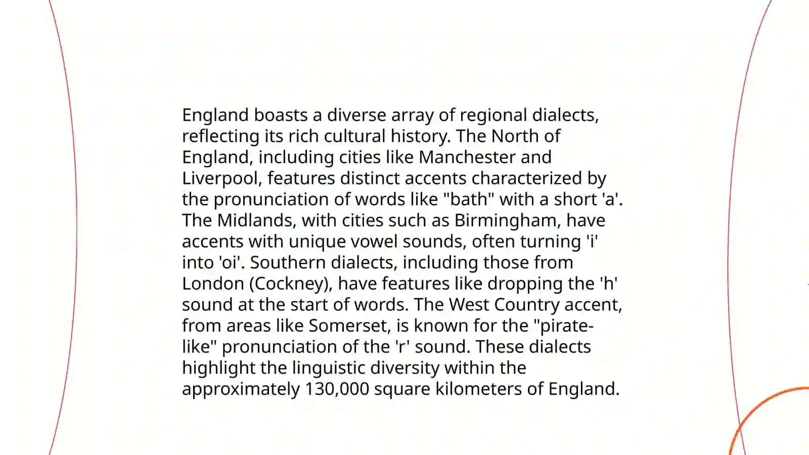 Varieties of English: English as a mother tongue (The United Kingdom) 4