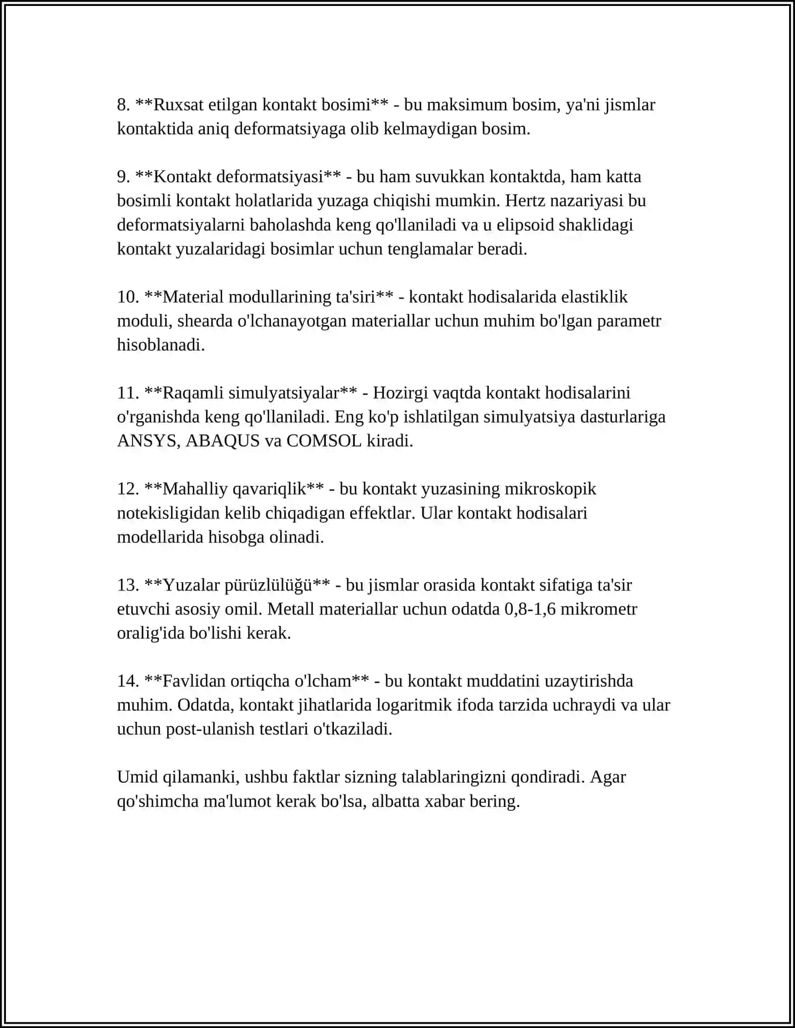 KONTAKT HODISALARI 4