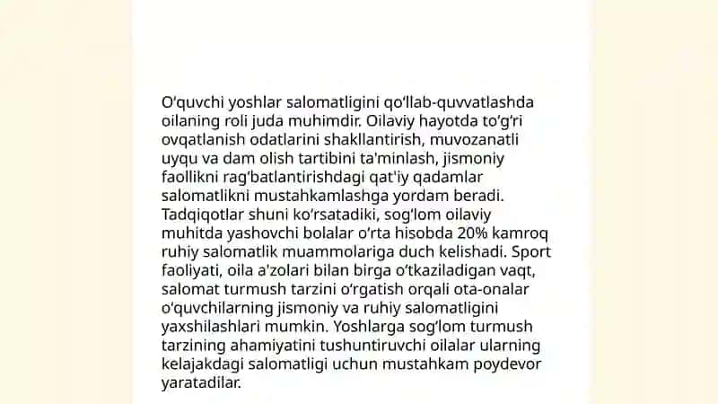 O'quvchi yoshlar o'rtasida sog'lom turmush tarzini shakllantirish - ijtimoyi pedagogik muammo sifatida. 4