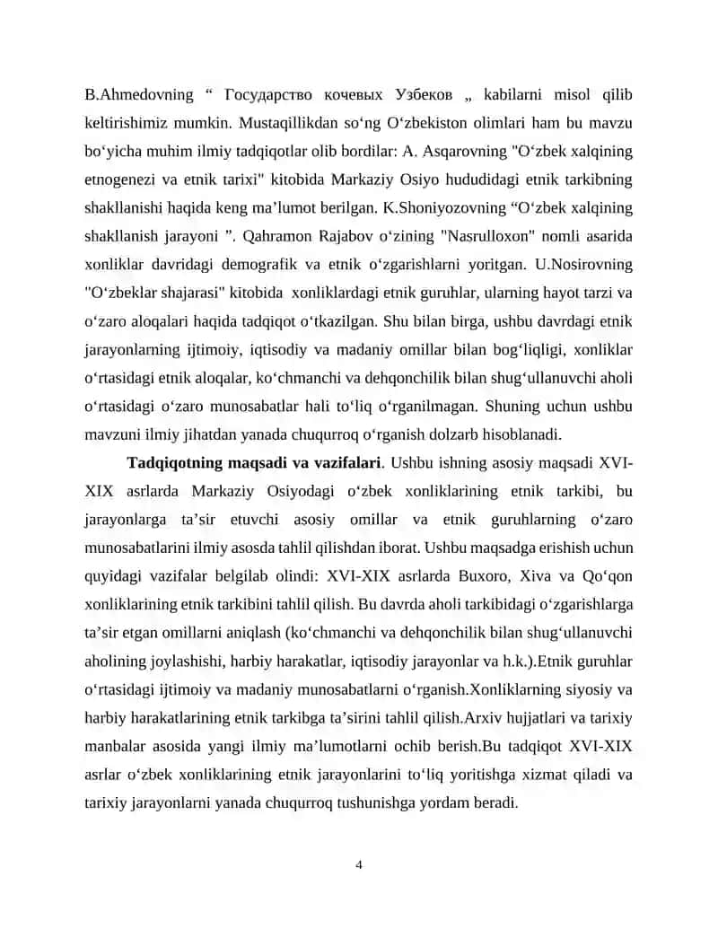 XVI-XIX ASRLARDA OʻZBEK XONLIKLARIDAGI ETNIK JARAYONLAR 4