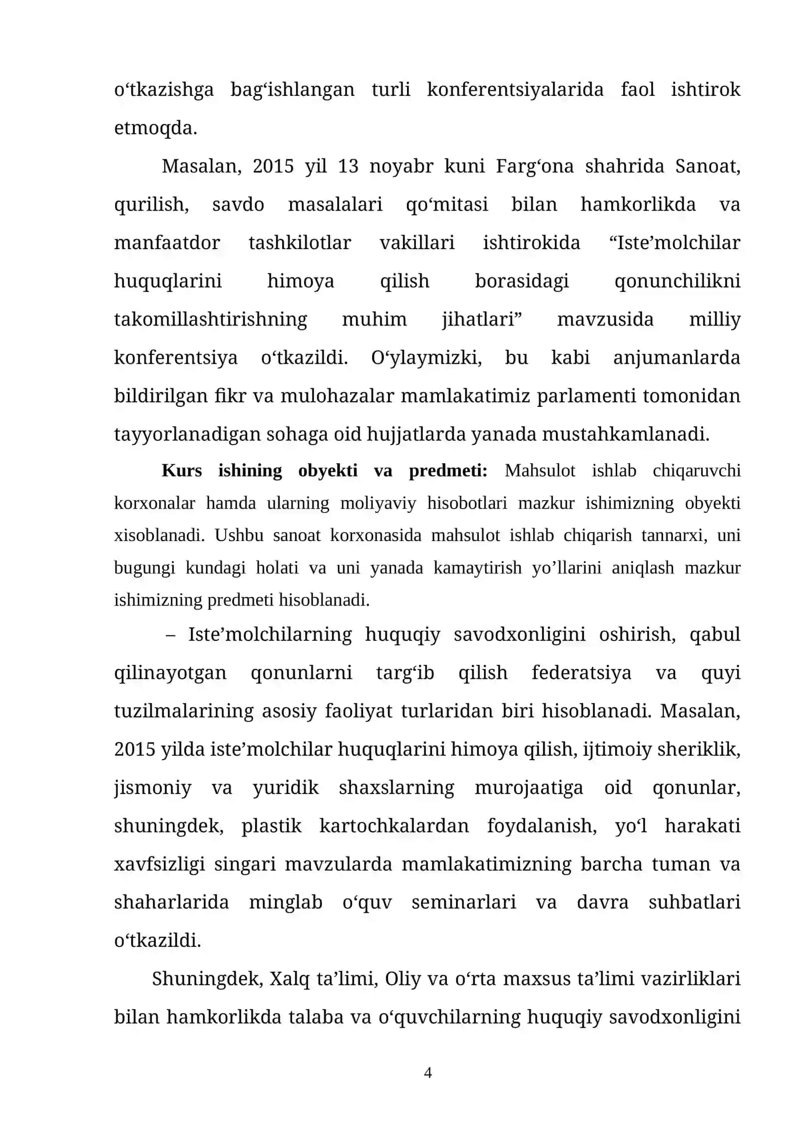 ISTE'MOLCHI TANLOVI VA ISTE'MOLCHI MUVOZANATI 4