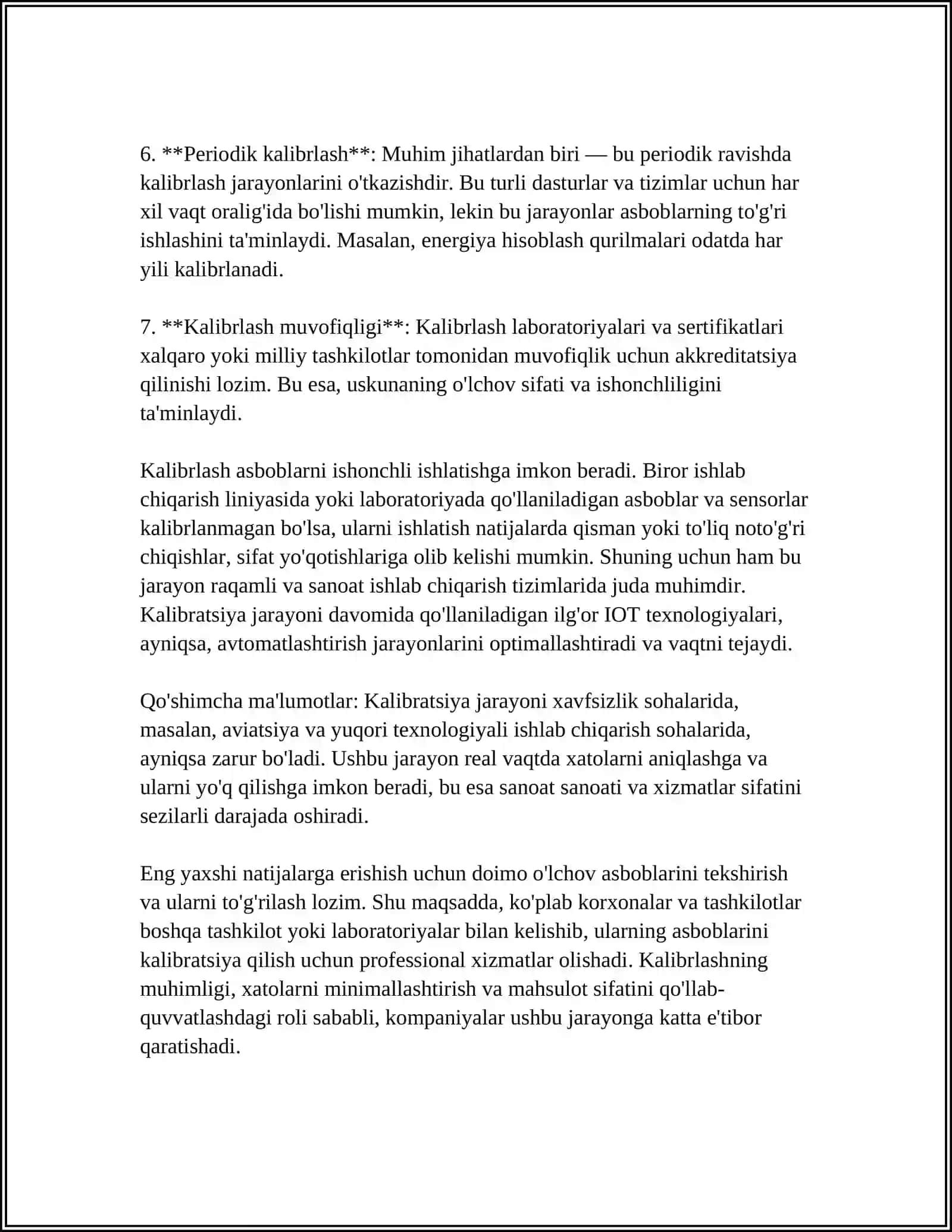 KALIBRLASH TOʻGʻRISIDAGI SERTIFIKAT 4