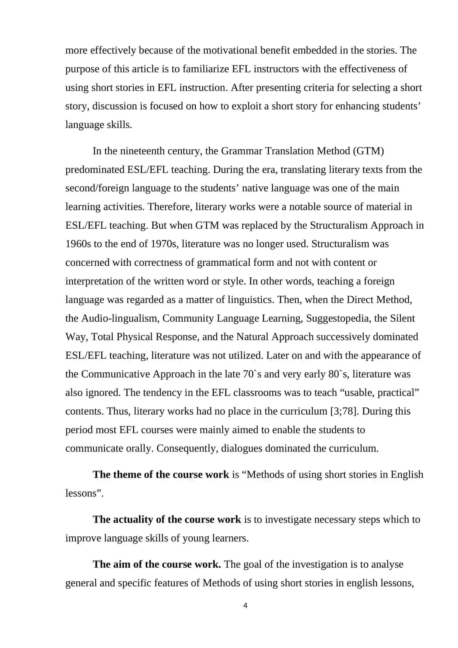 Methods of using short stories in English lessons 4