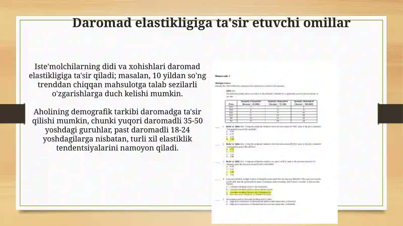 Daromad elastikligini hisoblash formulasi 4