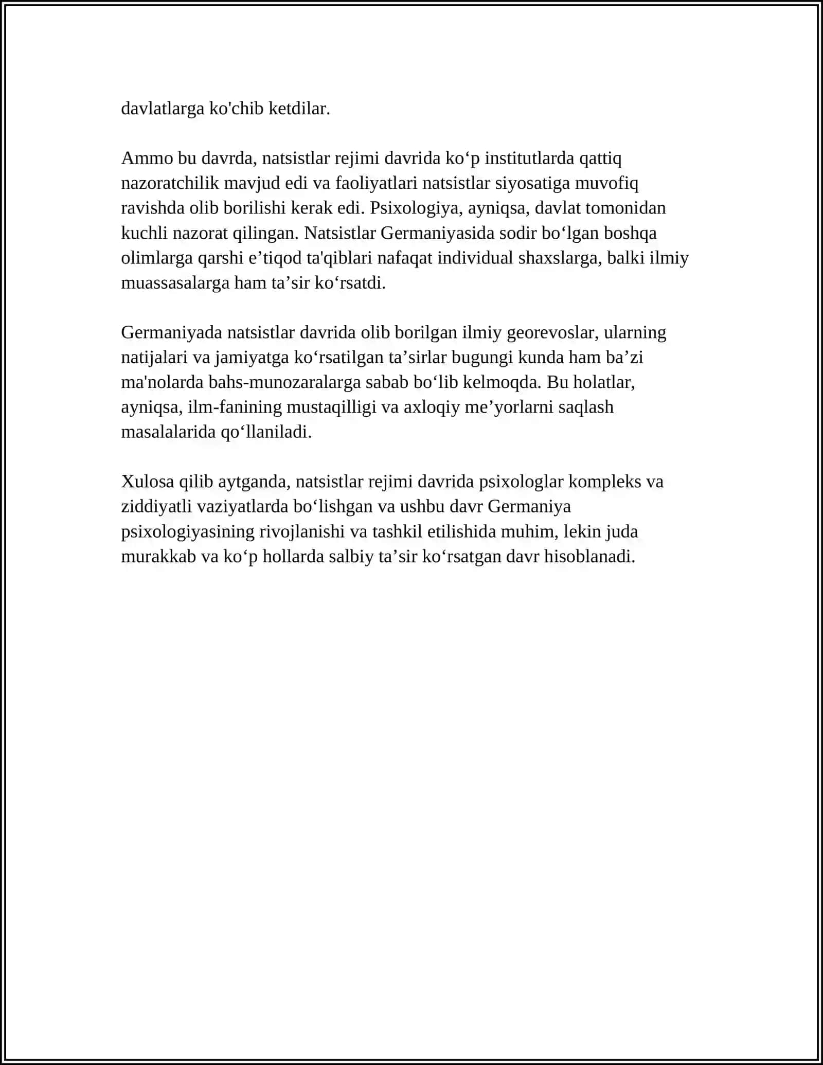 GERMANIYADA NATSISLARNING PISIXOLOGLARNI TAQIB QILISHLARI 4