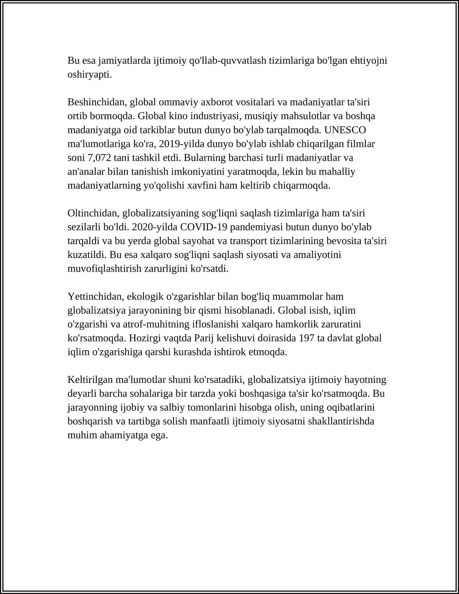 GLOBALLASHUV JARAYONINING IJTIMOIY VA FALSAFIY AHAMIYATI 4