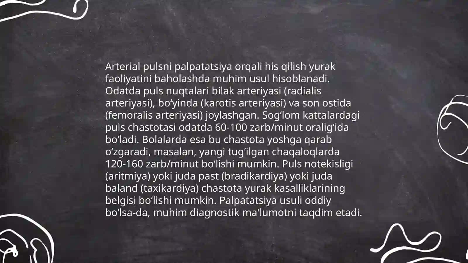 Arterial puls qanday o'lchanadi 4