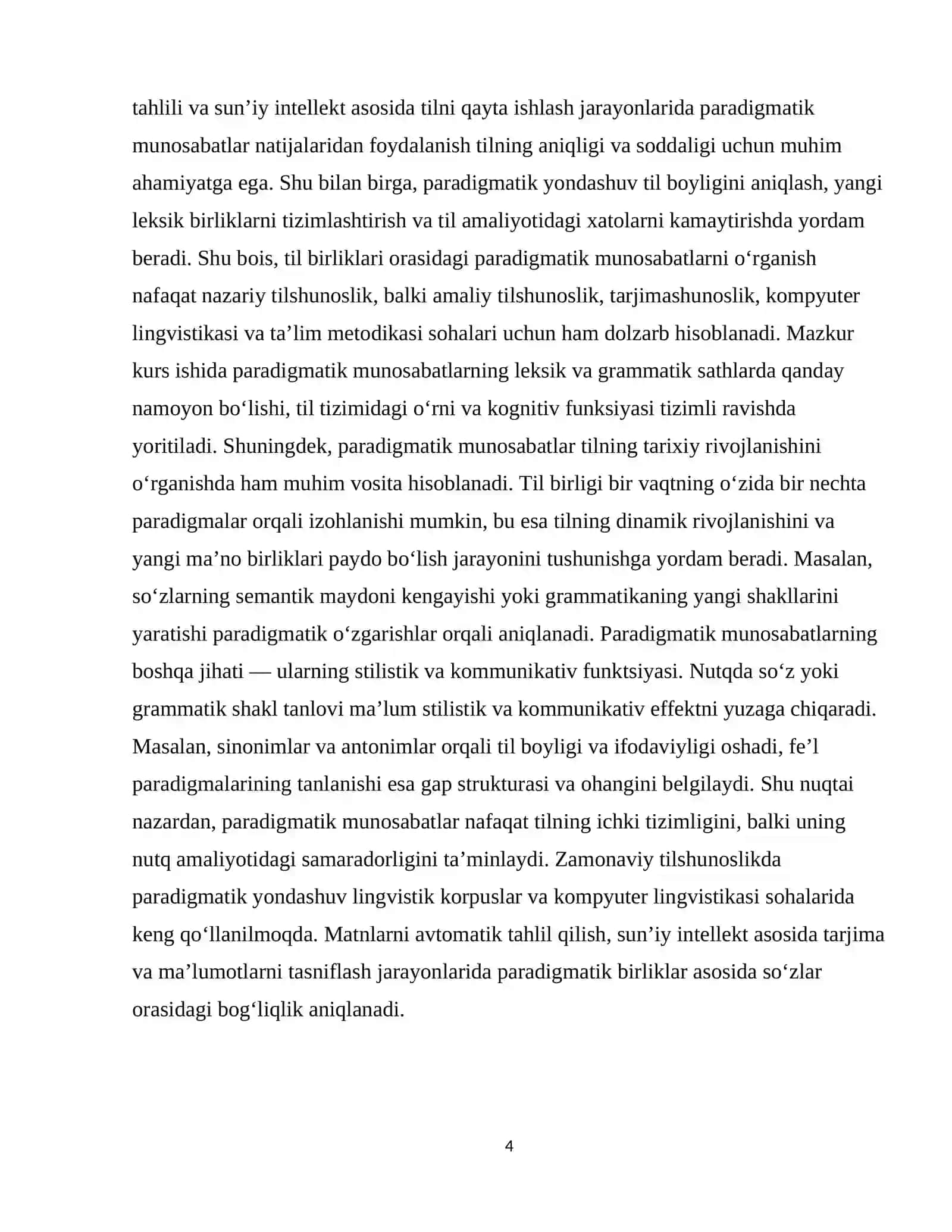 Til sathlarida paradigmatik munosabatlar 4