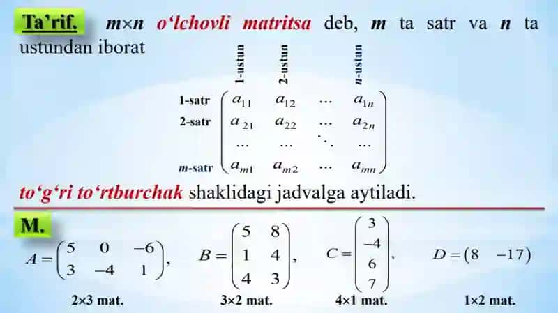 Matritsavaularustidaamallar,teskarimatritsa 4