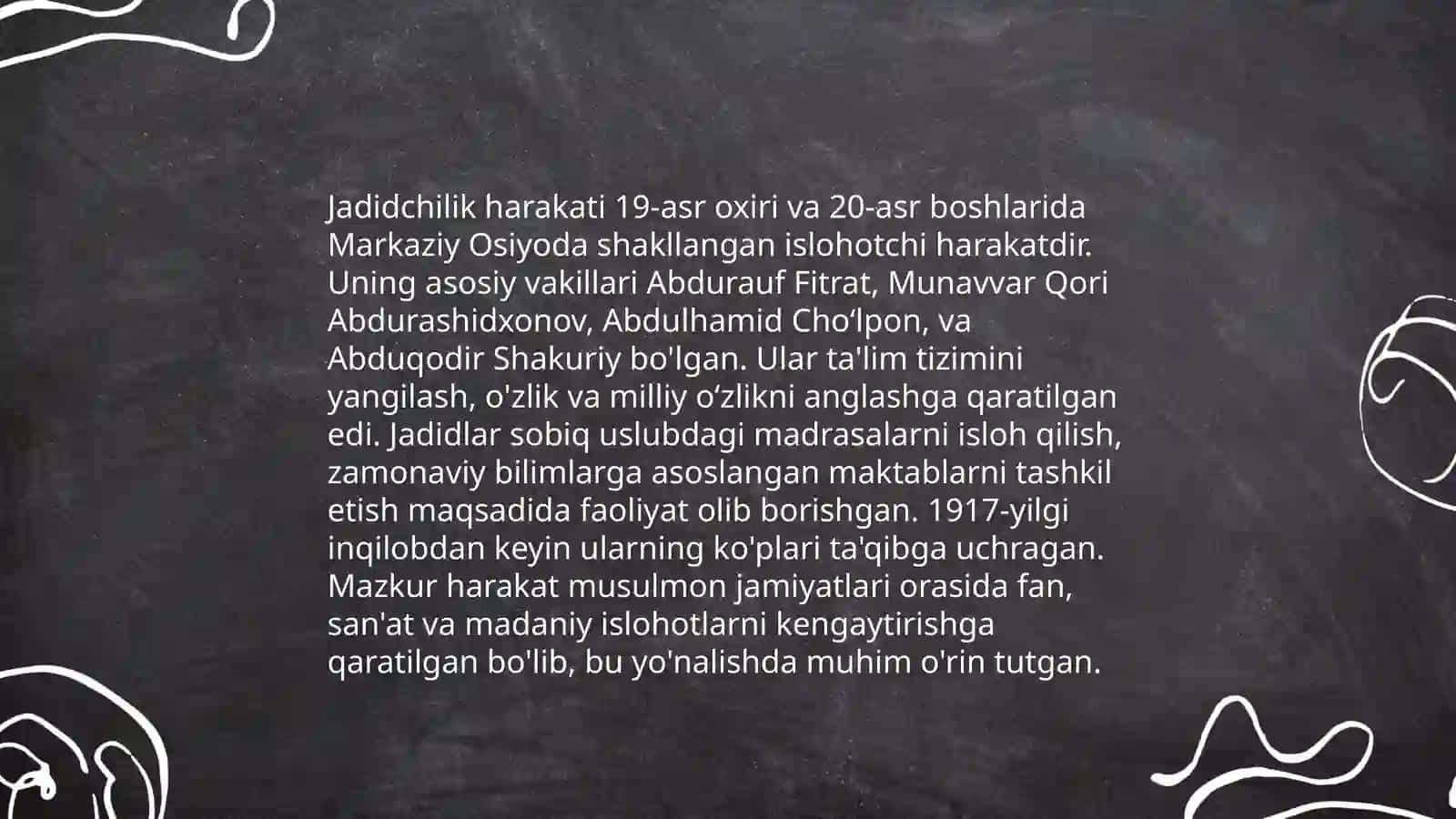 Jadidchilik nomoyondalari 4
