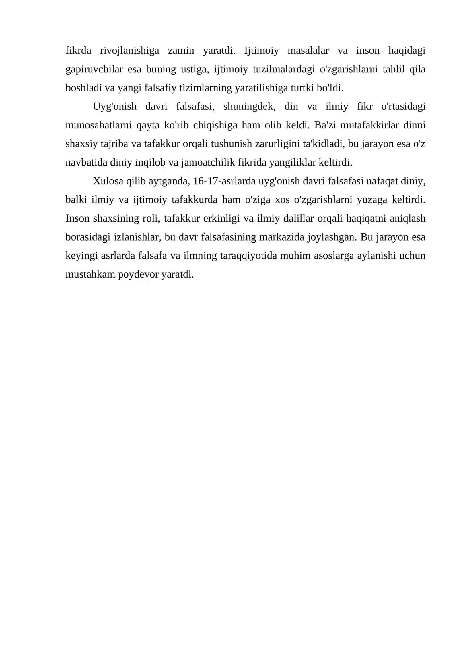 FALSAFANING RIVOJLANISH BOSQICHLARI (UYG'ONISH DAVRI FALSAFASI)16-17 ASRLAR 4