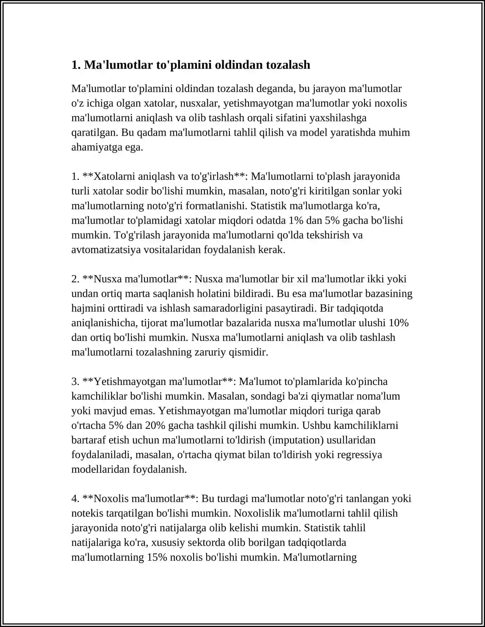 MA`LUMOTLARNING INTELLEKTUAL TUSHUNCHALARI VA USULLARI. TAHLILINING ASOSIY 4