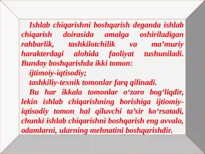 Ishlab chiqarishni boshqarish 4