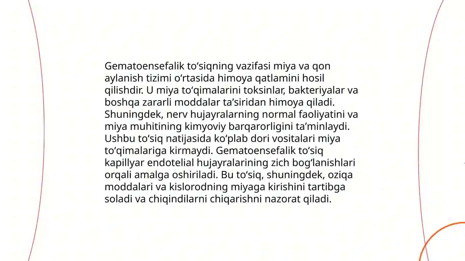 Gematoensefalik toʻsiq gisto fiziologiyasi 4