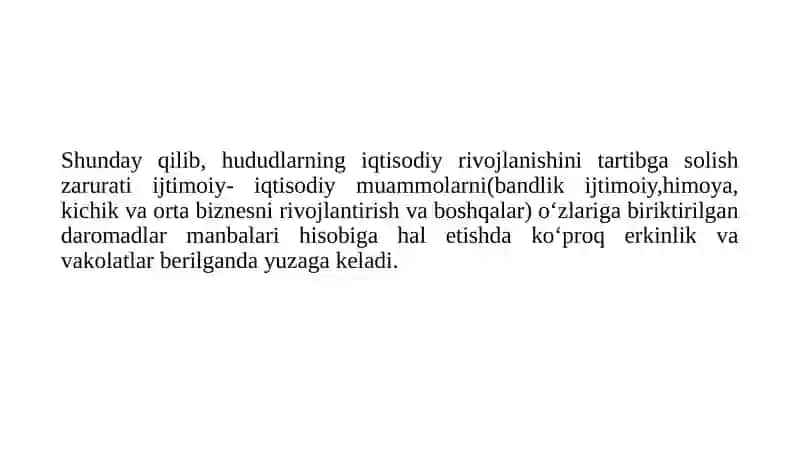 Mintaqalarni ijtimoiy-iqtisodiy rivojlanishini tartibga solish mehanizmlari 4