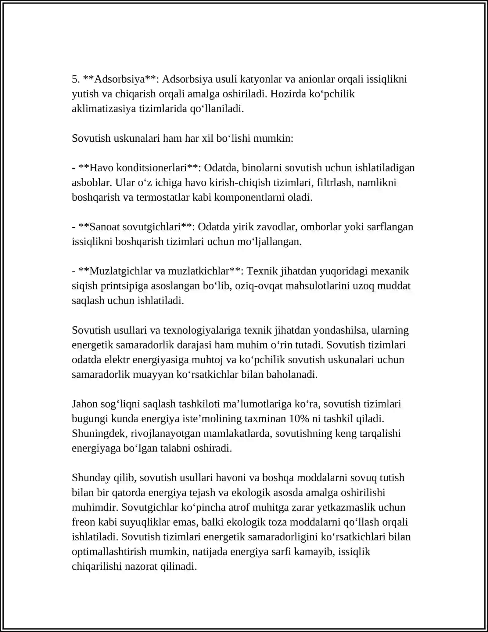 MUSTAQIL ISH Mavzu: QISHLOQ XOʻJALIGI MAHSULOTLARINI SAQLASH USULLARI 4