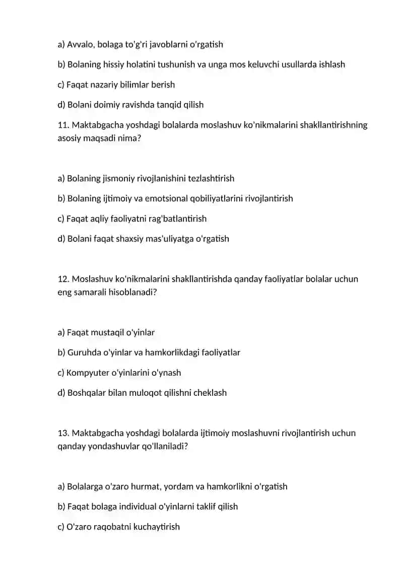 Maktabgacha yoshdagi bolalarning moslashuv ko’nikmalarini shakllantirish 4