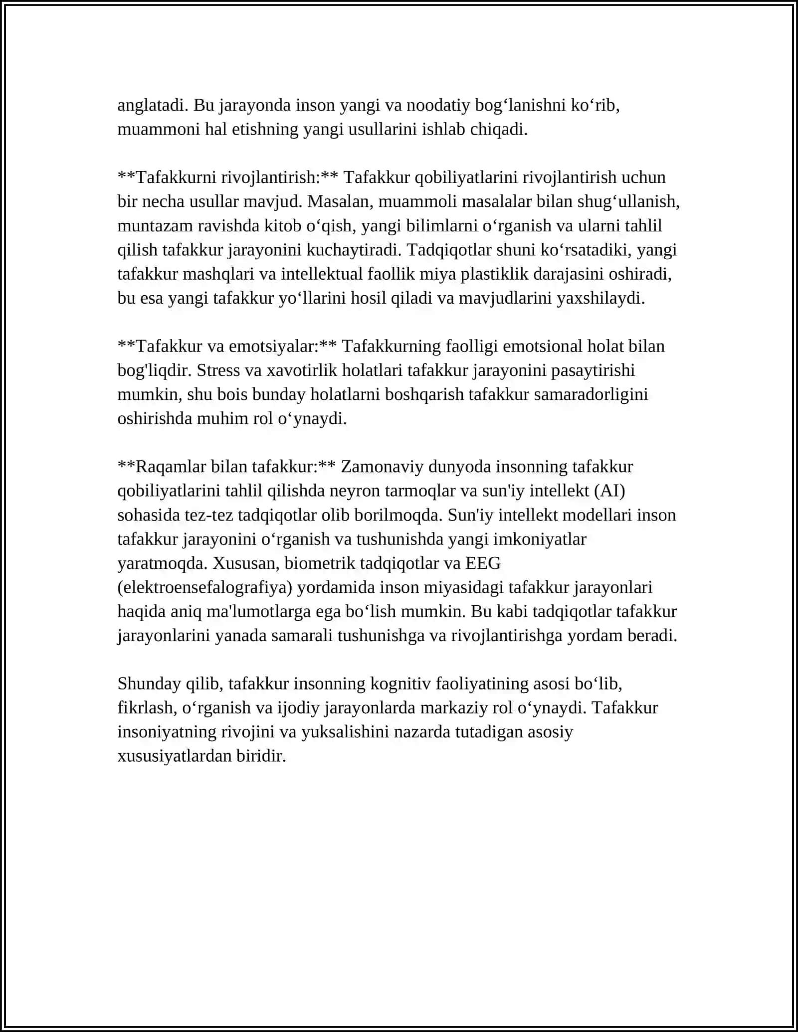 TAFAKKUR XAQIDA TOLIQ MALUMOT 4