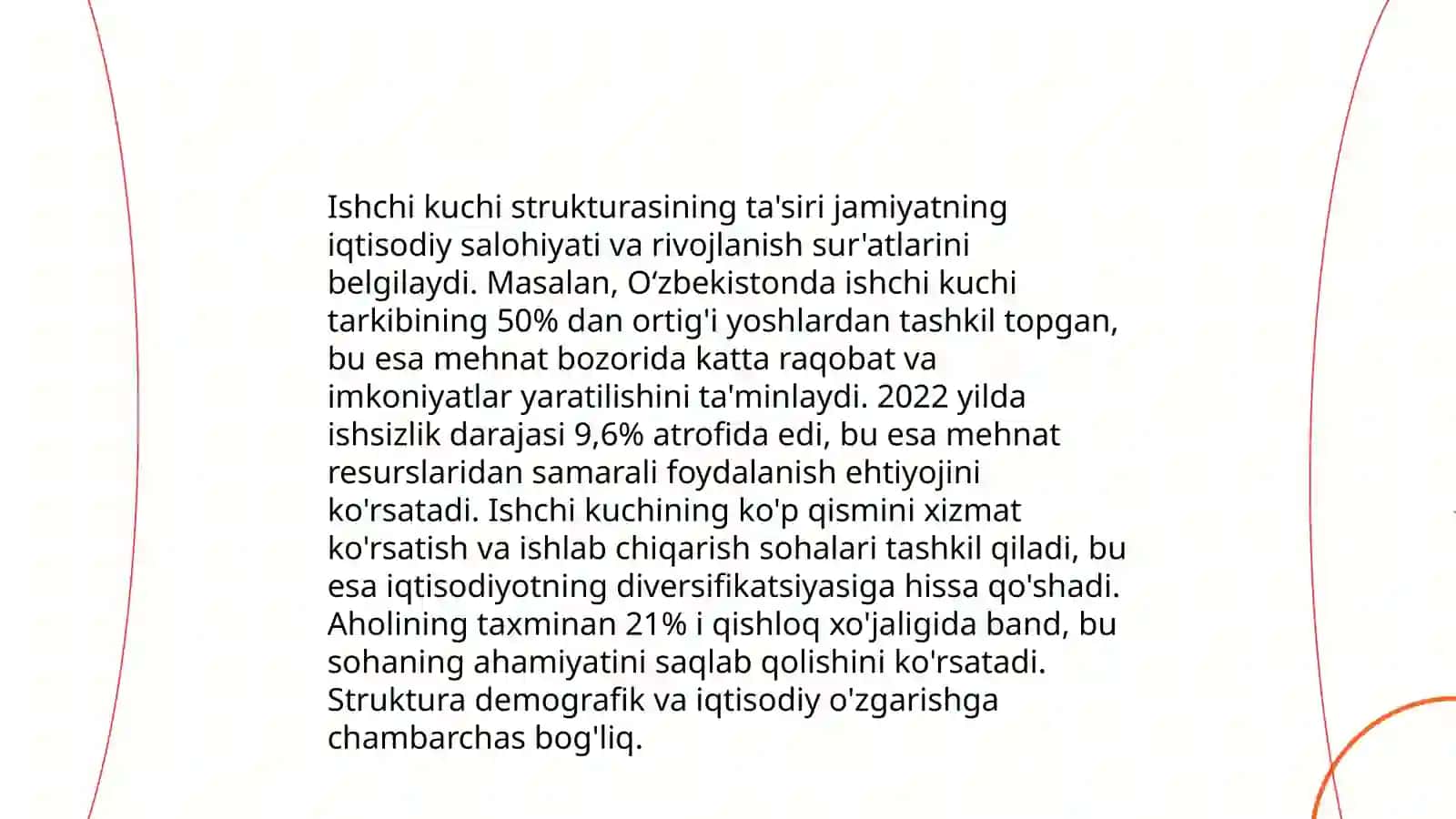 Yalpi ishchi kuchi, uning bandligi va ishsizlik 4