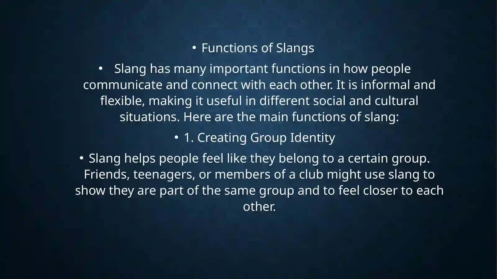 SLANG AND ITS ROLEIN INLARGEMENT OF THE ENGLISH VOCABULARY 4
