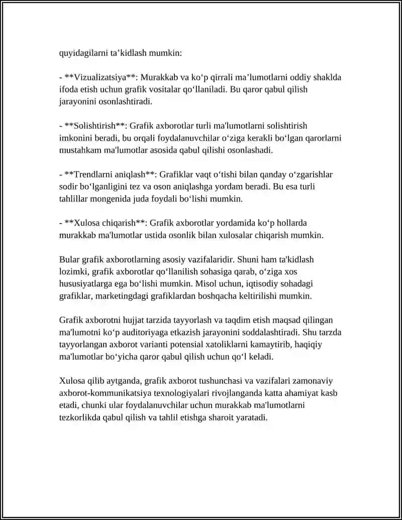 GRAFIK AXBOROTLARNI TASVIRLASH ASOSLARI 4