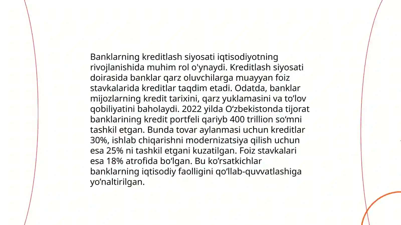 Tijorat banklari va ular faoliyatini rivojlantirishning asosiy yo'nalishlari 4