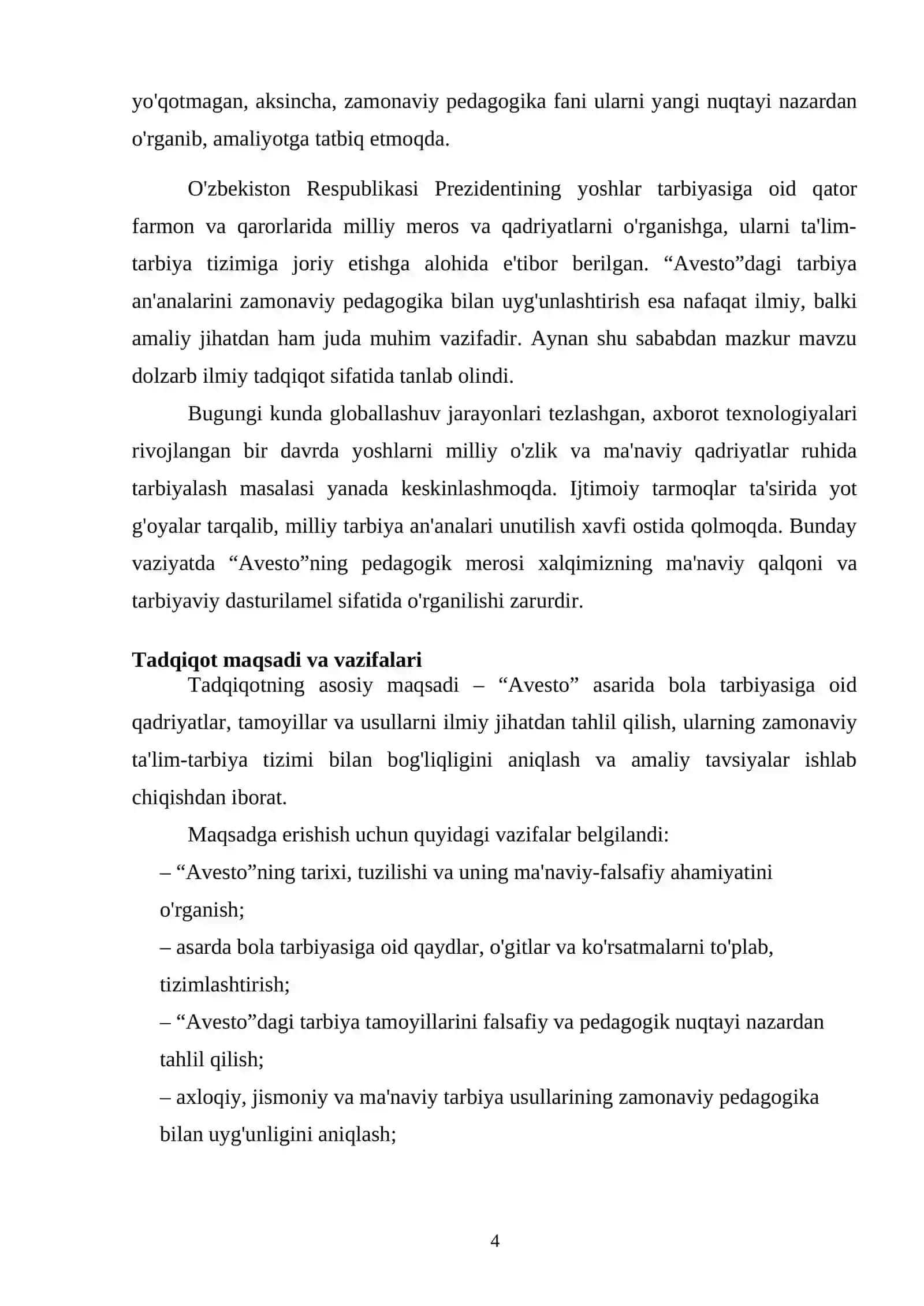 “Avesto”da bola tarbiyasi haqidagi qarashlar 4
