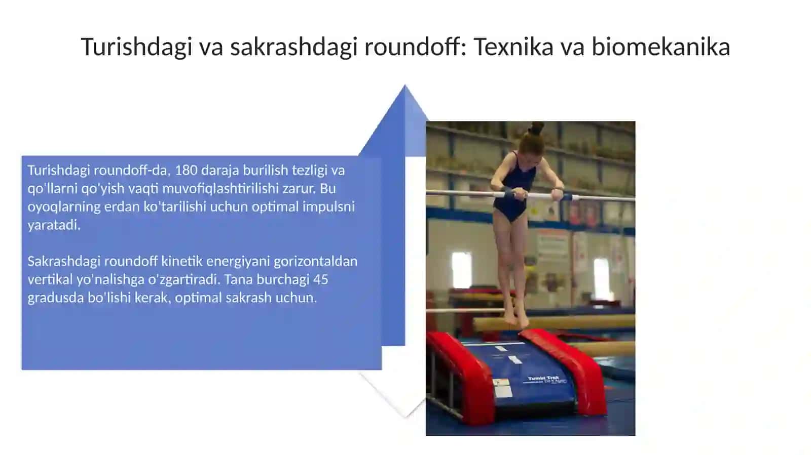 Akrobatika turgan joyida va sakrab rondad oshishni orgatish Tayanib sakrash 4