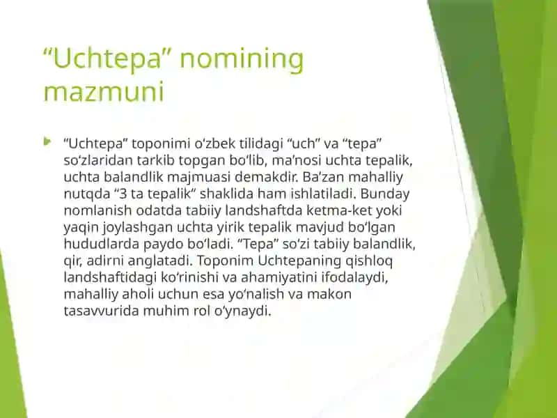 Uchtepa(3 tatepalik)manzilgohihaqidaumumiyma’lumot 4
