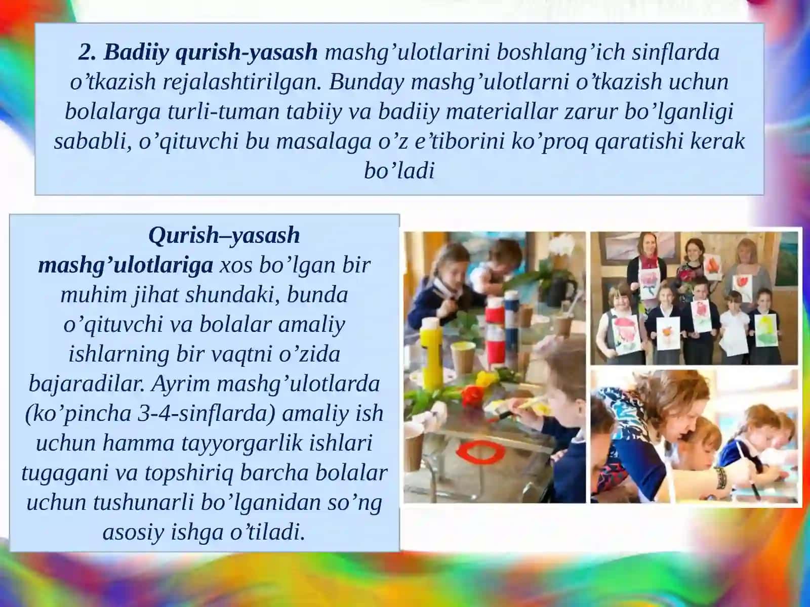 Boshlang’ich sinflarda tasviriy san’atni o’qitish metodikasi 4