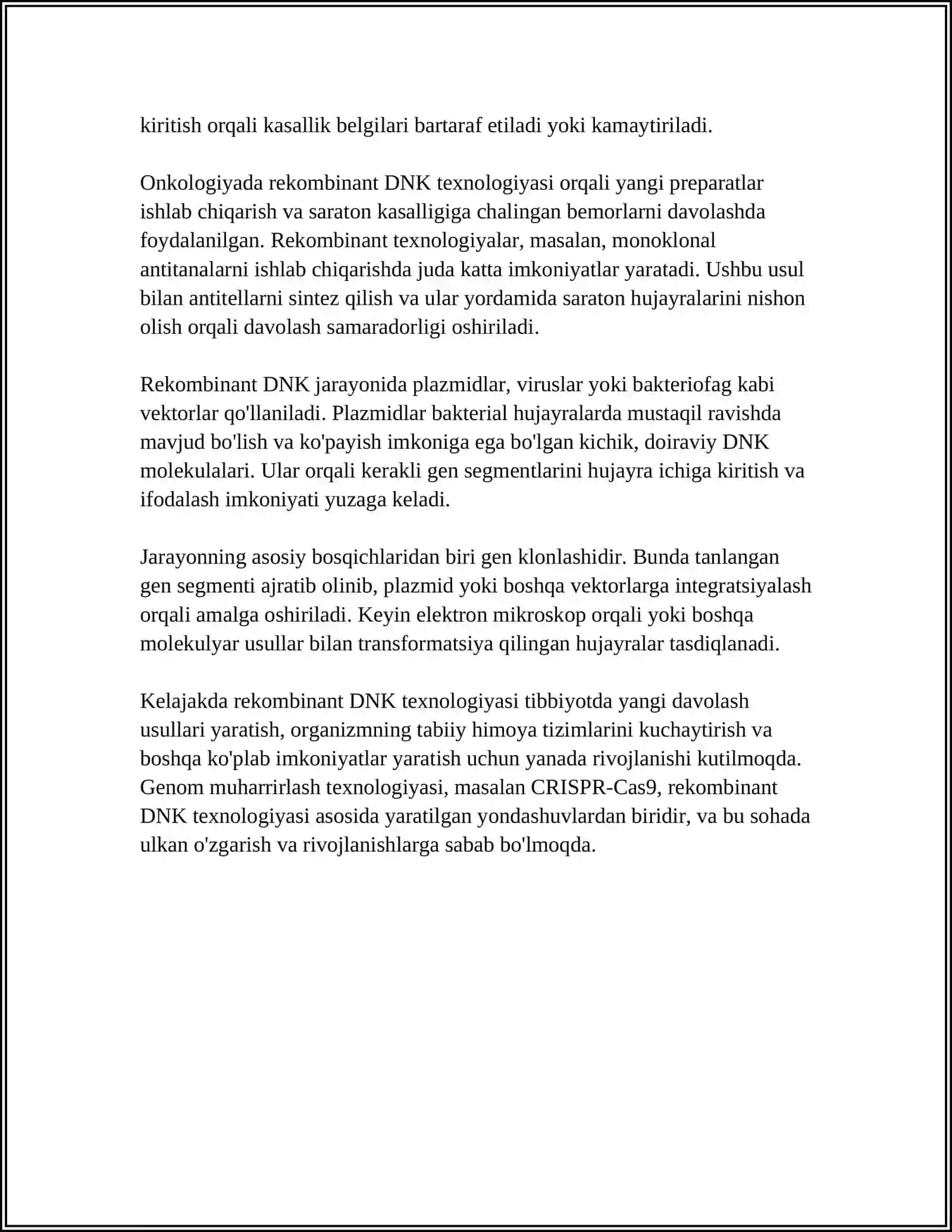 TIBBIYOT BIOTEXNALOGIYASIDA QO'LLANILADIGAN TERMINLARI 4