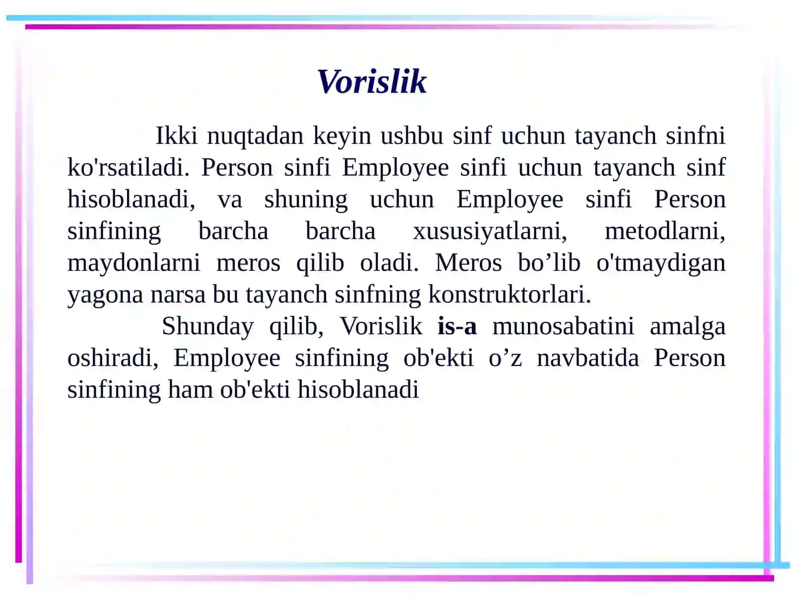 Vorislik 4