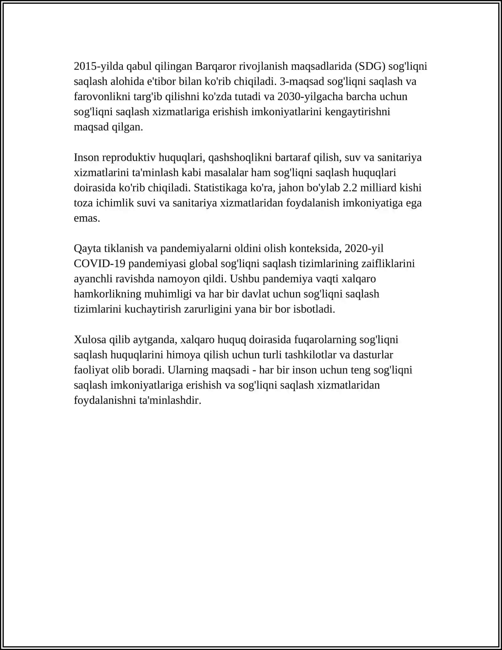 FUQAROLARNING TIBBIY-IJTIMOIY YORDAM OLISH HUQUQI 4