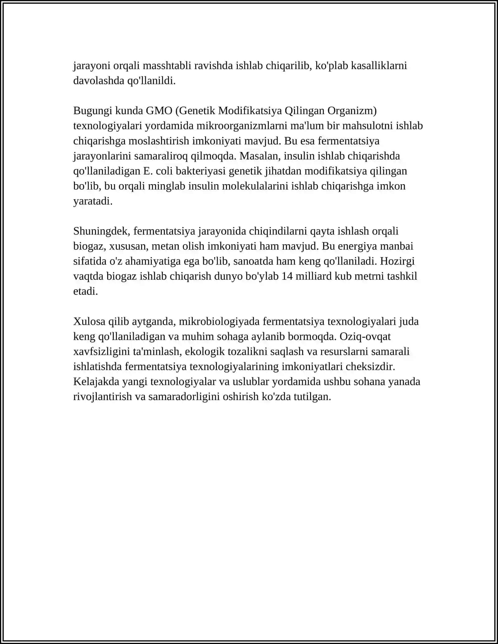 MIKROBIOLOGIYA TEXNOLOGIYASI 4