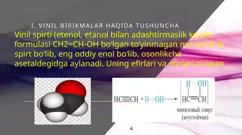 Vinilbirikmalarning olinishi 4