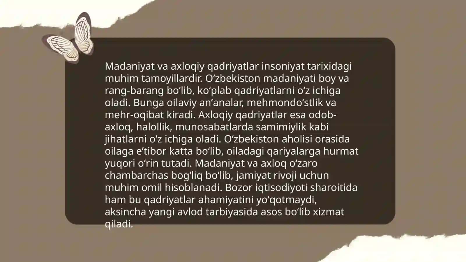 Ma'naviy madaniyat tushunchasi. Axloqiy immunitet. Estetik immunitet 4