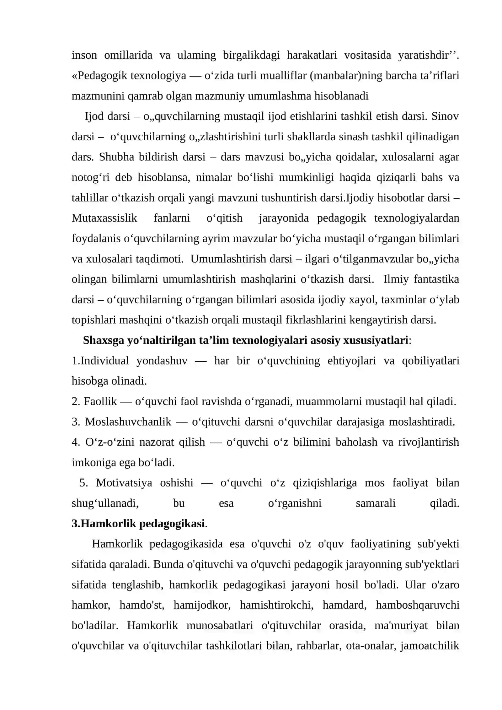 Mutaxassislik fanlarni o‘qitish jarayonida pedagogik texnologiyalardan foydalanish 4