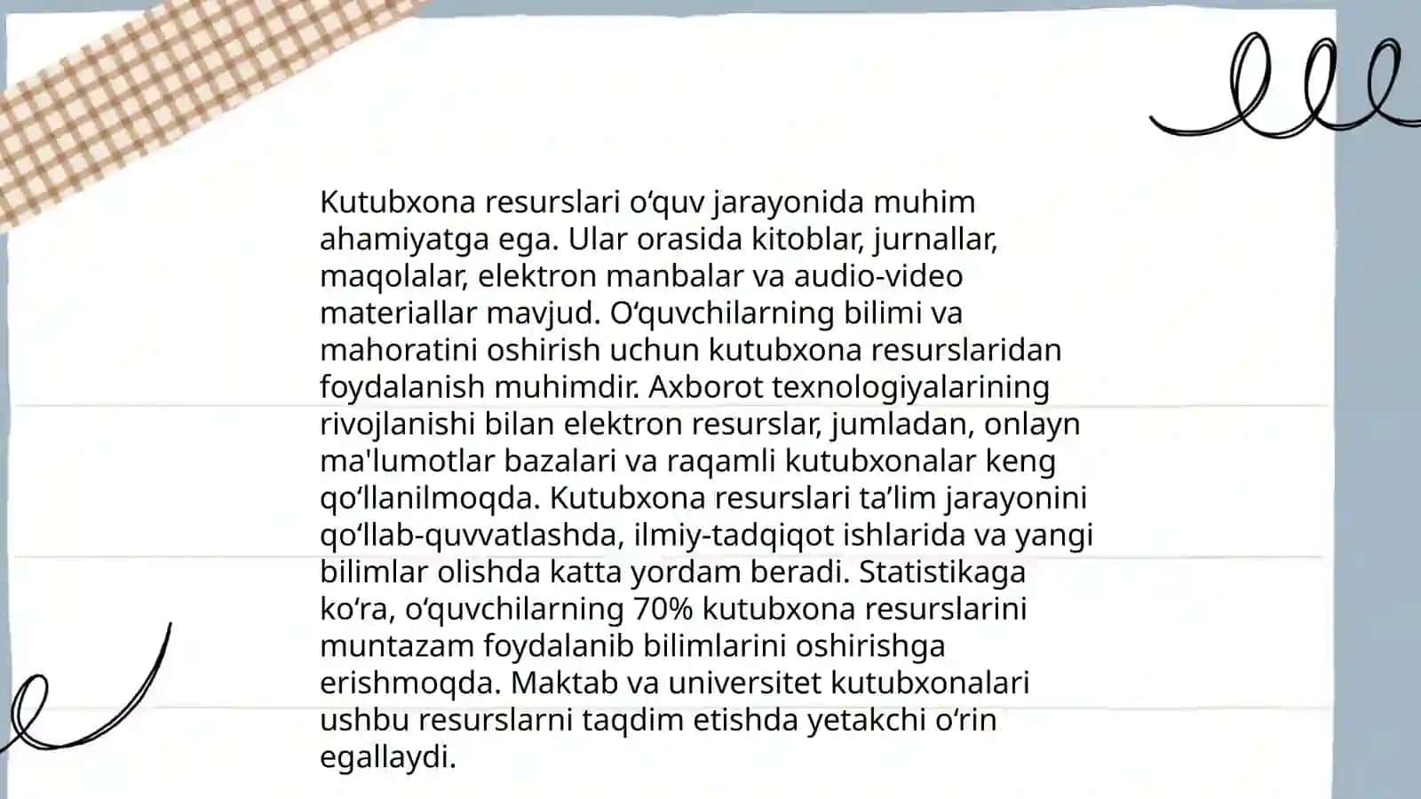 Kutubxonalar talabalarga ta'lim olishda katta yordam 4
