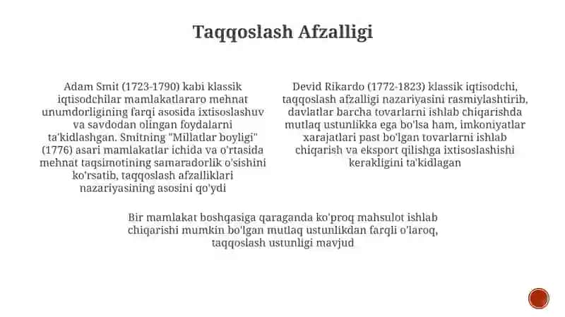 Klassik vakillarni iqtisodiy qarashlari 4