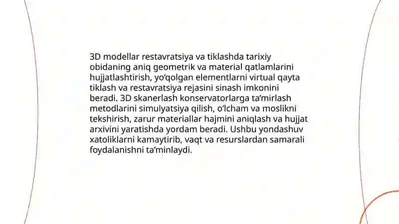 Tarixiy obidalarni 3D modellashtirishning ahamiyati 4